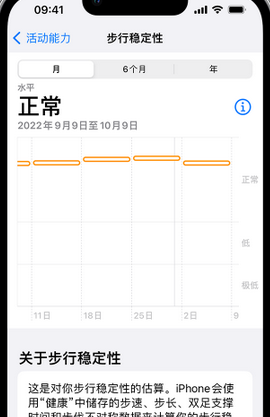 克山iPhone手机维修如何在iPhone开启'步行稳定性通知'