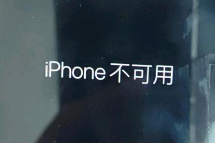 克山苹果服务网点分享锁屏界面显示“iPhone 不可用”如何解决 