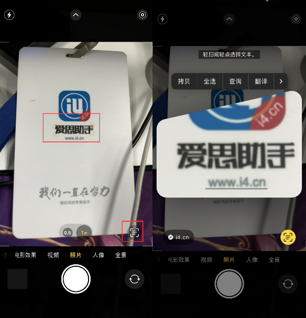 克山苹果手机维修分享升级iOS 16后如何通过相机翻译文本 