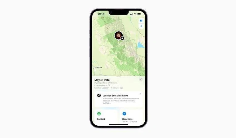 克山苹果14维修分享iPhone14系列中 FindMy功能通过卫星分享位置方法教程 